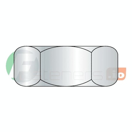 Newport Fasteners Jam Nut, 1/2"-13, Steel, Grade A, Zinc Plated, 7/16 in Ht, 50 PK 490265-PR-50